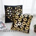 Bronceado almohada decorativa blanco y negro las hojas de oro amor geométrico impreso labios Home Decor sofá almohada 18*18 ali-04953775